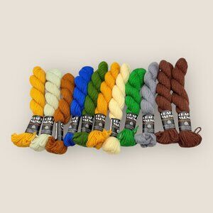 Lot of 11 Craft Yarns Persian Yarn 100% Virgin Wool Needlepoint Crewel New